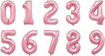 10 Pcs Number 0-9 Balloons 16 Inch Number Mylar Foil Balloons Custom Digital by Unknown