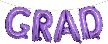 Foil Balloons Congrats Graduation Party Balloons Congratulations Letter Grad by RUIANSI
