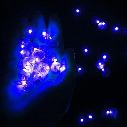 100pcs Blue LED Balloon Light, Round LED Ball Lamp Tiny Led Lighting Decoration - Image 3