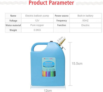 Portable Electric Balloon Inflator Electric Balloon Pump Rechargeable Twisting - Image 3