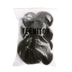 Teenitor Donut Hair Bun Maker Set - 7 Rings (1 Extra-Large, 2 Large, 2 Medium, 2 Small), 5 Elastic Bands, 20 Hair Pins, Dark Brown