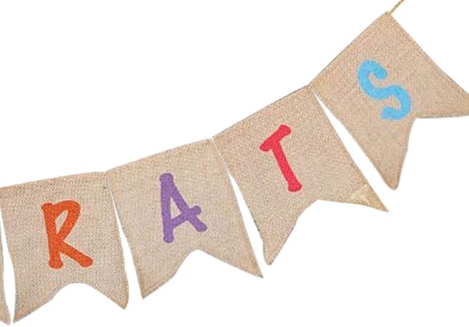 Sscon Congrats Burlap Banner Congratulation Party Bunting Banners Grad | - Image 5