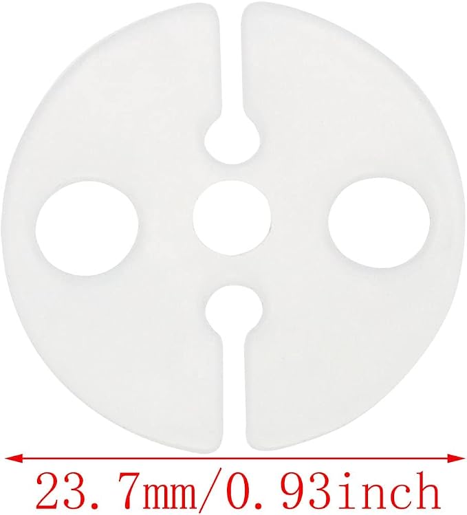 Balloon Clips DGBRSM 50pcs White Round Plastic Balloon Clips Wedding Party - Image 2