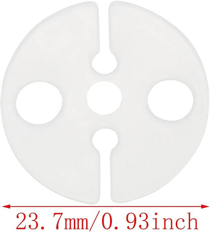 Balloon Clips DGBRSM 50pcs White Round Plastic Balloon Clips Wedding Party - Image 2
