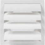 Repa Market 5 Inch White Dryer Vent Cover/Duct Cover for Walls or Ducting/ABS Plastic Grille with Flaps and Insect Screen/Exhaust and Dryer Vent Covers for Indoor & Outdoor Use