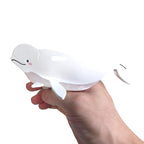 Novelty White Beluga Hair Clips,Cellulose Acetate Hair Clips,Big Claw Clips for Girl,Hair Accessories