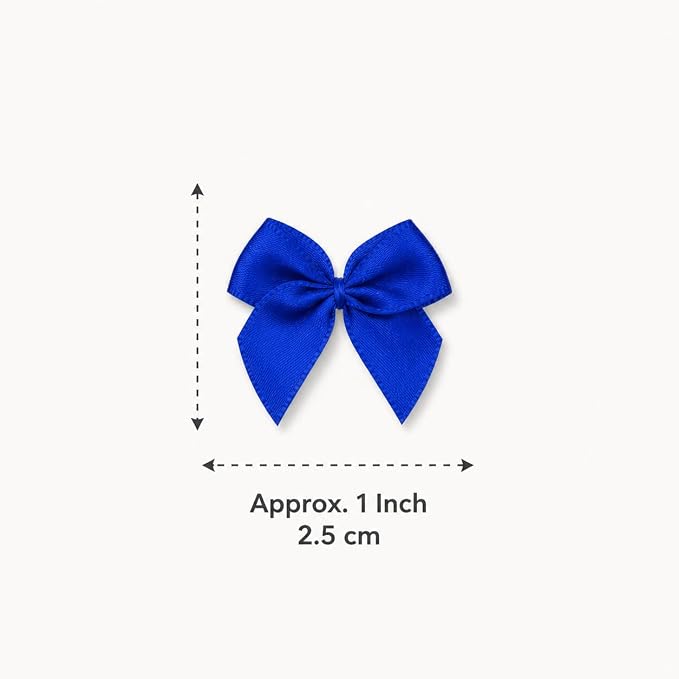 100 Pcs Mini Bows + 100 Glue Dots, - Image 2