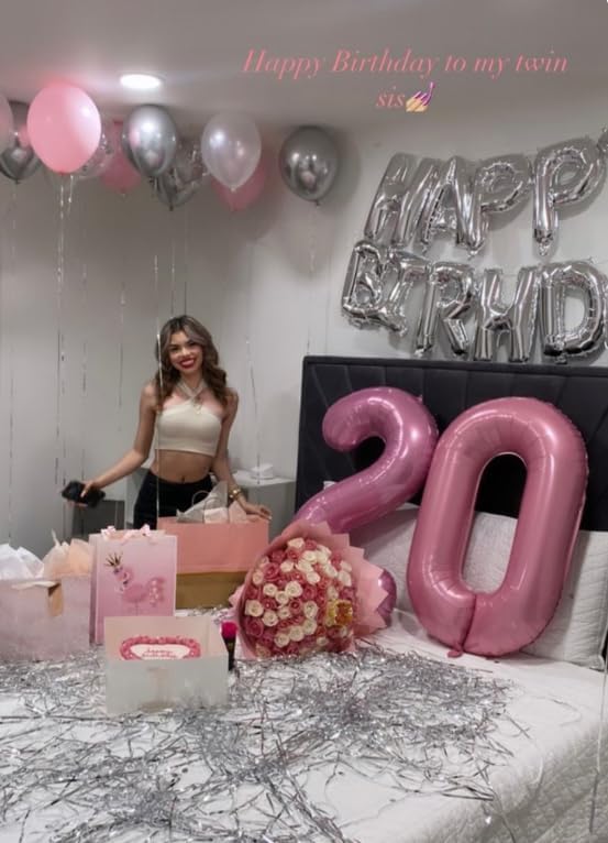 Pearl Pink Number 0 Balloon 40 inch, Balloon numbers party supplies, deco photo - Image 7