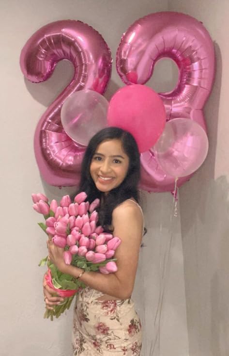 40 Inch Pink 3 Large Number Balloon, 3 13 23 30 33 36 38 Pink Birthday Party - Image 6