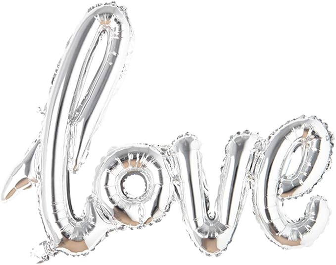 Giant multicolor Love Letter Foil Balloons Champagne Love Balloon, Wedding by REIANS