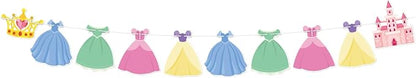 Princess Birthday Banner Princess Party Bunting Banner Garland Dress Theme by Adecortalk