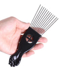 3 Pcs Metal Hair Pick Combs Afro Pick Comb Wide Tooth Hair Pick Comb Salon Using for Hairdressing Styling Tool