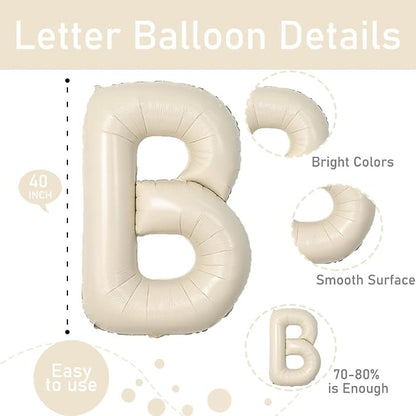 Cream White Bride Balloons 40 Inch Bridal Shower Bachelorette Wedding Balloons - Image 3