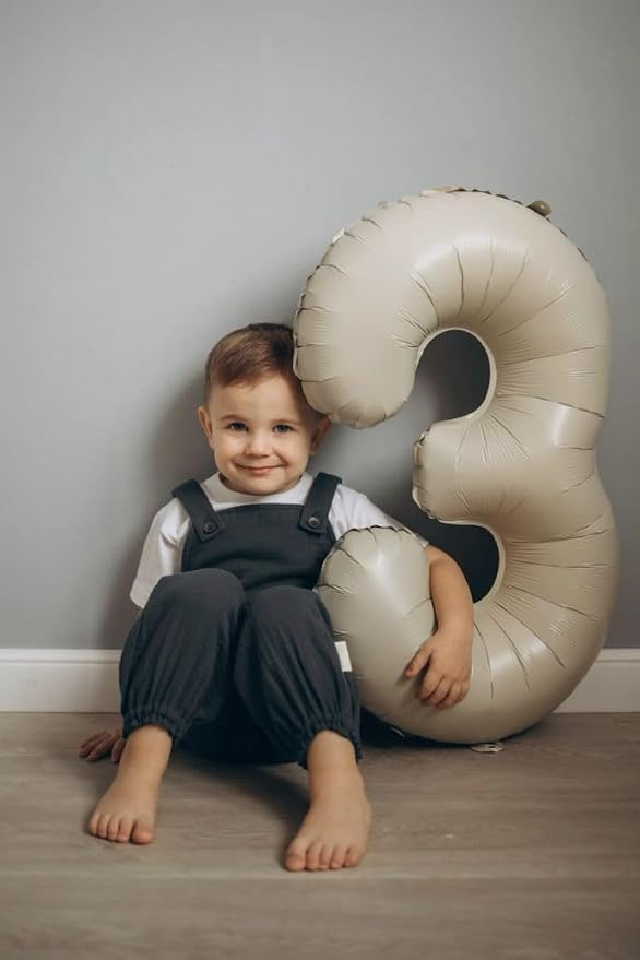 23 Balloon Numbers 40Inch for 23 32 Year Old Birthday Decorations, Cream | 40In - Image 3