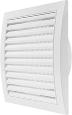 Repa Market 6 Inch White Dryer Vent Hood/Duct Cover for Walls or Ceiling/ABS Plastic Louvered Air Grille with Built-in Mesh Screen/Exhaust and Dryer Vent Covers for Indoor & Outdoor Use