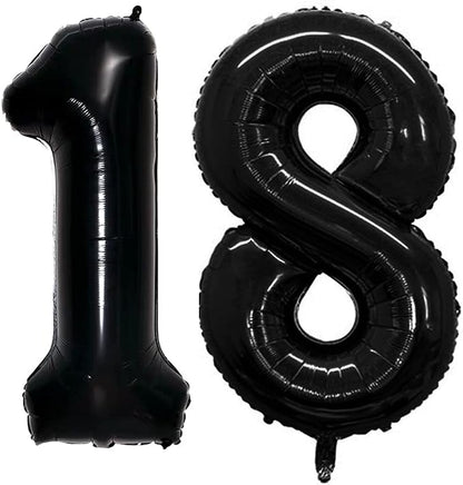 Number 18 Balloons for 18th Birthday Sweet 18 Party Decorations, 42 Inch Jumbo by GOER