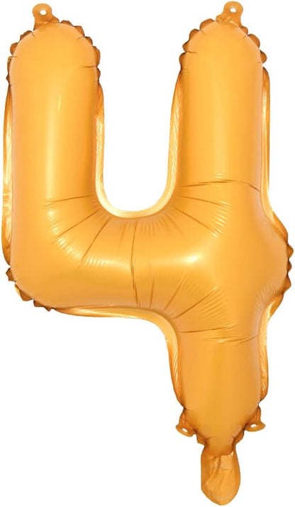 16" inch Single Orange Alphabet Letter Number Balloons Aluminum Hanging Foil by RUIANSI