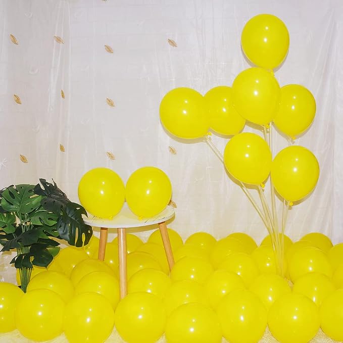 400 Pack Yellow Balloons 5 Inch Pastel Yellow Matte Latex Small Balloon by BAOKUANHU