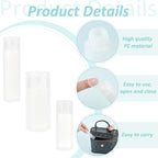 BENECREAT 10Pcs 12ml/18ml/30ml Travel Bottles Plastic Toiletry Bottles Flip Cap Squeeze Sample Bottle Containers for Makeup Lotion Emulsion Foundation Shampoo Packing
