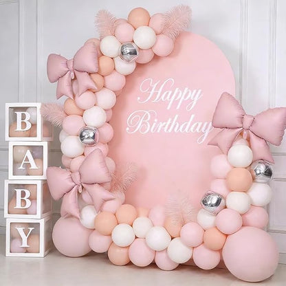 4 Pcs Giant Pink Bow Balloons for Birthday Party | 38 Inch Foil Bow Party - Image 6
