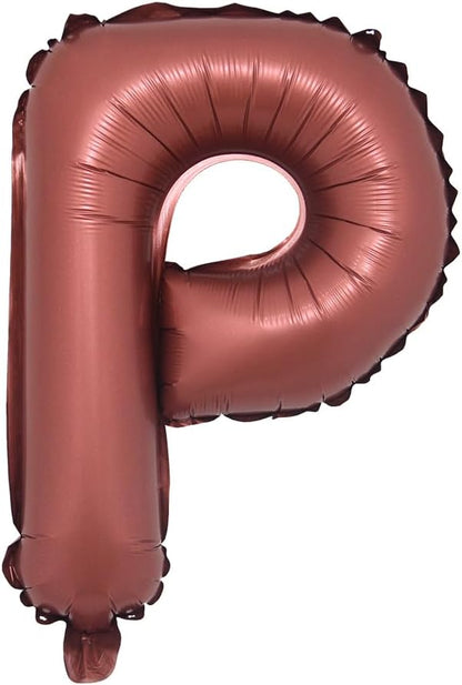 Chocolate Color Letter Number Foil balloons 1pc 16inch Alphabet Digital by RUIANSI