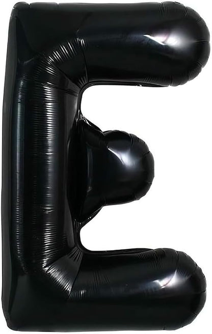 40 Inch Black Letter E Foil Balloon, Large Jumbo Mylar Helium Alphabet Balloon by Unknown