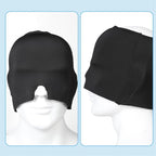 Migraine Relief Cap Ice Head Wrap Migraines Double Layer Gel Ice Hot Head Wrap 360° Extended Cooling Hangover Ice Hat for Migraine Sinus Stress Frontal Headaches