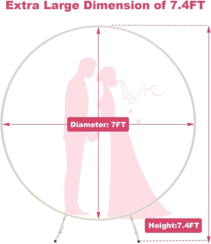 7.4FT Round Backdrop Stand - Image 7