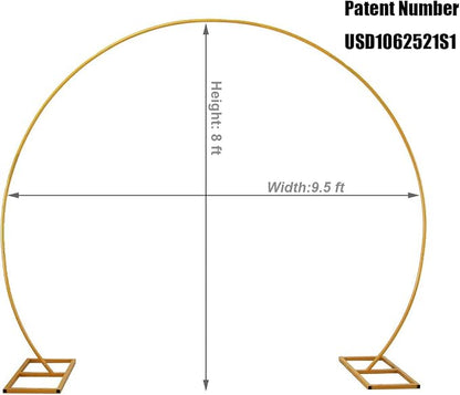 LANGXUN 9.5ft Large Size Metal Circle Balloon Arch Stand Decoration, Arch Frame - Image 2