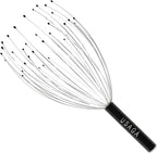 USAGA 36 Fingers Head Massager Scalp Massager Head Scratcher, Stocking Stuffers Gift for Scalp Body Relaxing (Black)