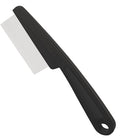 Dandruff Comb Fine Tooth Scalp Detox Comb Lice for Women, Men & Kids Stainless Steel Scalp Detoxing, Sweep & Massage Hair Brush Tool for Hair Care (Black 1PC)