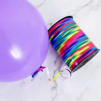 BEISHIDA 500 Yards Rainbow Curling Ribbon Balloon String - Image 3