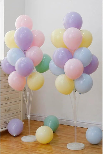Leesoot 2 Sets 62inch Macarons Floor Balloon Column Kit Stand by Unknown
