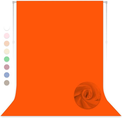 Orange Photography Backdrop for Photoshoot, 5x7 FT | Versatile Studio Photo by LYLYCTY