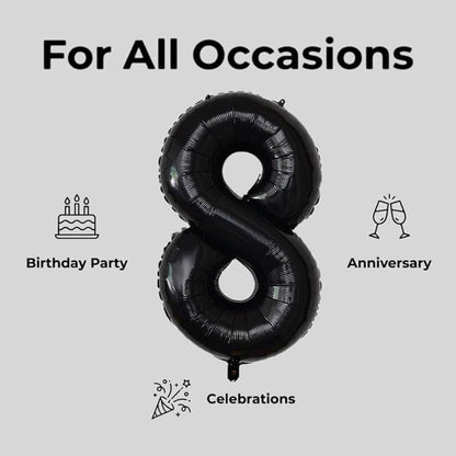 YPSelected 32 Inch Large Foil Helium Number Balloon Birthday Wedding Party 0-9 - Image 5
