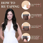 GOO GOO Tape in Hair Extensions Human Hair, 2 Dark Brown, 22inch 100g 40pcs, Skin Weft Seamless Invisible, Silky Straight with Thick Ends, Remy Human Hair