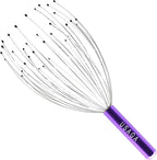 USAGA 36 Fingers Head Massager Scalp Massager Head Scratcher, Stocking Stuffers Gift for Scalp Body Relaxing (Purple)