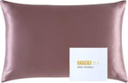 ZIMASILK 25 Momme 100% Pure Mulberry Silk Pillowcase for Hair and Skin Care, Highest Grade 6A Pillow Cases for Women, Long-Lasting Durablity, Gift for Women Men, 1Pc (Queen 20"x30", Grey Purple)