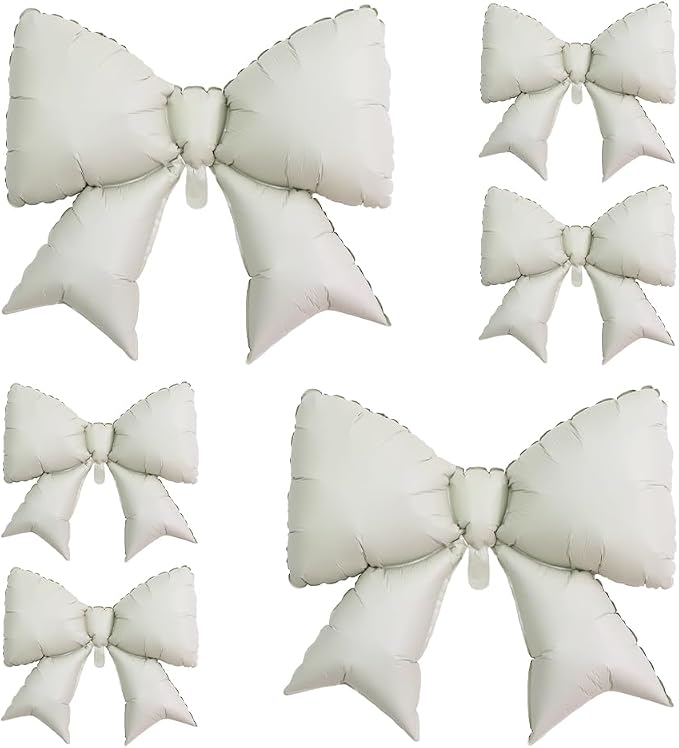 4pcs Jumbo Oversized Ribbon Balloons Coquette Bow Balloons Bow Party Coquette by Unknown