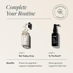 Arey To The Root Hair Serum for Women & Men | Slows Grey Hair Growth & Preserves Pigment in 3-6 Months | Promotes Healthier Hair & Adds Volume | Vegan, Oil-Free, Scent-Free Formula (1 Month)