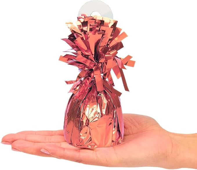 Elegant Rose Gold Foil Balloon Weight 1 Count, Dazzling Decor Essential - Image 3