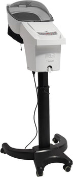 Hair Steamer, 7 Light Professional Standing Deep Conditioning Hair Steamer, Household Hair-Care Machine with Hair-Care Hood & 57.49 oz Water Tank for Salons Barbershops (White)