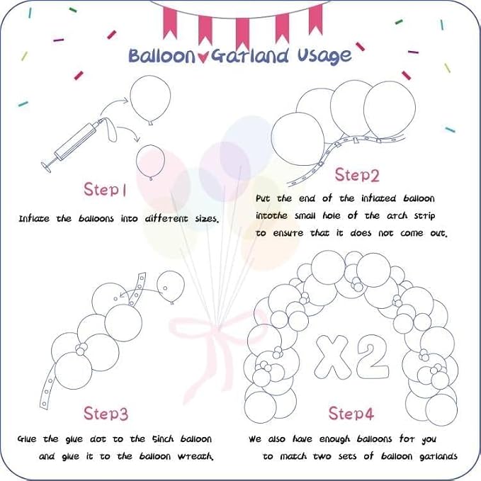 412pcs Ruby Red Balloon Arch Kit, 18 12 10 5 Inch Different Sizes Matte Latex - Image 3