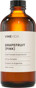 VINEVIDA Pink Grapefruit Essential Oil 4 oz - Undiluted Candle Oil Scent for DIY Candlemaking - Bulk Oil for Soap Making