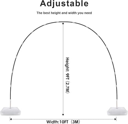 Chamvis Balloon Arch Kit, 9FT Height & 10FT Width Adjustable Balloon Arch Stand - Image 3