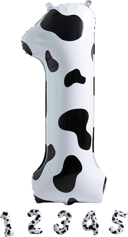 Isndare Cow Print Number 1 Balloon, 40 Inch, Self Sealing, Birthday Decoration - Image 9