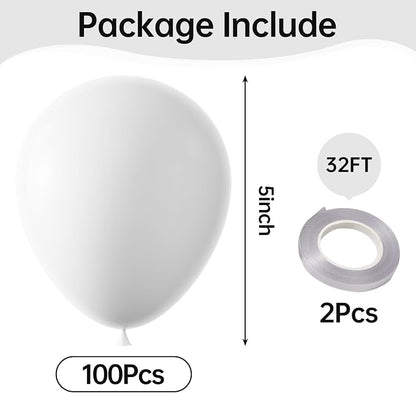 White Balloons, Birthday Decoration, Wedding Party, Baby Shower Decorations - Image 2