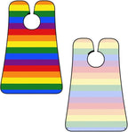 Non-Stick Beard Shaving Bib, Hair Catcher Apron with Suction Cups, Waterproof Grooming Tool for Men Husband, LGBT Pride Flag Rainbow Shave Bib