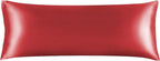 BEDELITE Satin Body Pillow Cover, Super Soft and Cooling Body Pillow Pillowcase for Hair and Skin, Breathable Silky Full Long Pillowcase Cover(20"x54", Baked Apple)