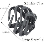 Claw Clips for Thick Hair 5Pcs, Large Hair Clips for Women, Octopus Hair Clips, Strong Grip Jumbo Jaw Clips, Girls Hair Styling Accessories, 3.15"